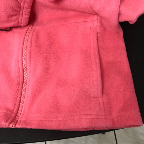 Girls Columbia Benton Springs Pink Fleece Jacket size large 14/16 long Sleeves - Picture 3 of 14